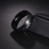Black The Legend Of Zeldas Triforce Triangle Symbol Band Ring For Men Women Stainless Steel Finger 2 - Legend Of Zelda Shop
