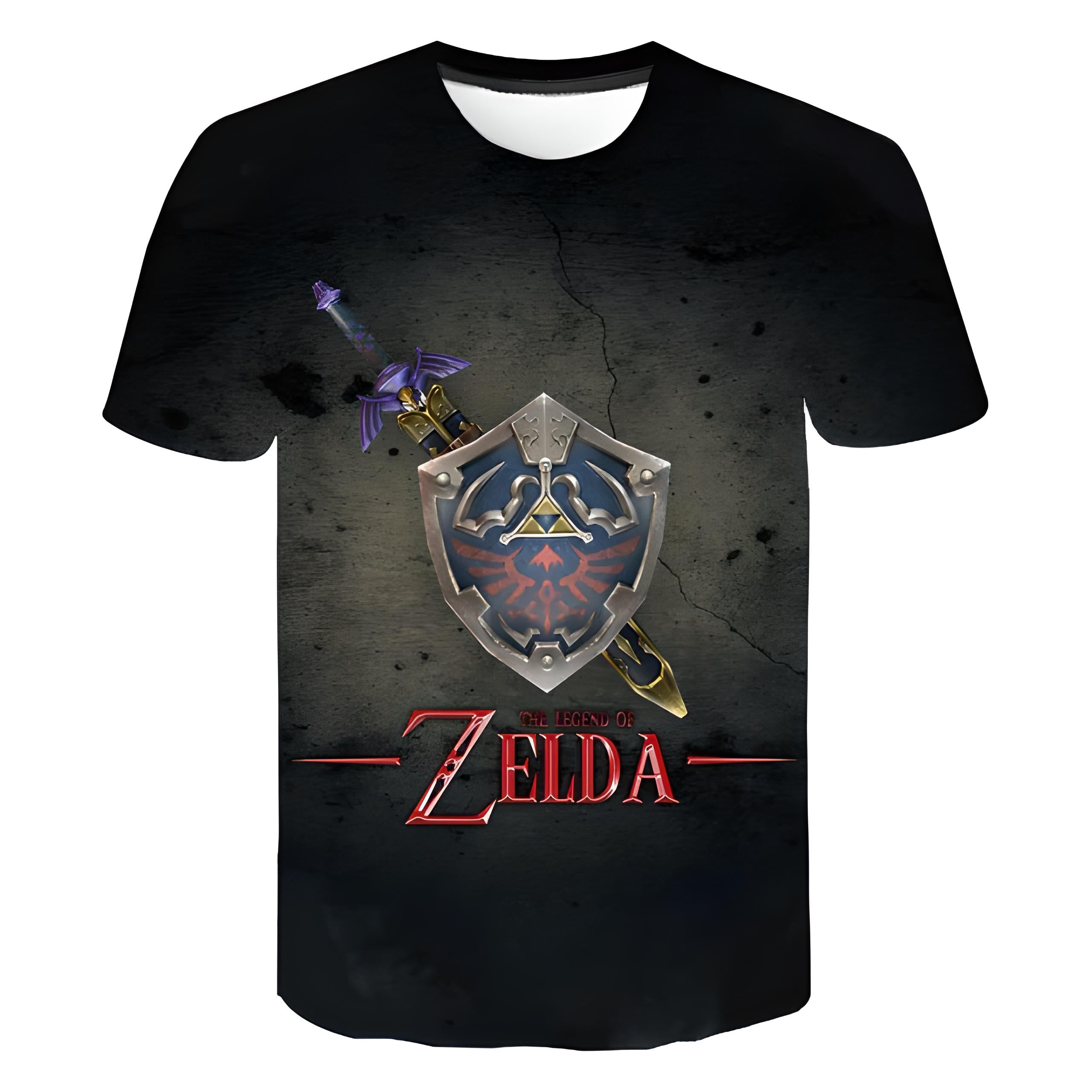 zelda sword and shield vintage t shirt - Legend Of Zelda Shop