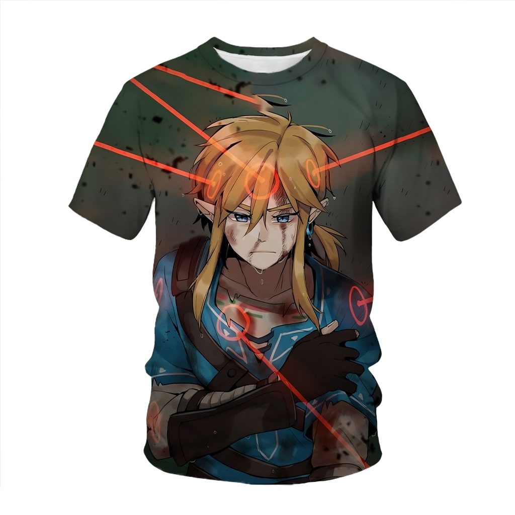 zelda totk link injured t shirt scaled - Legend Of Zelda Shop